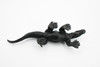 Komodo Dragon, Black, Lizard, Very Nice Rubber Reptile, Educational, Hand Painted, Realistic, Replica, Toys, Kids, Gift,    5 Inches.    F3636 B209