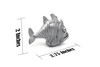 Hatchetfish, Silver hatchet fish,  Plastic Fish, Design, Realistic Figure, Educational, Lifelike, Toy Model, Figurine, Replica, Gift,     2 3/4"  