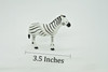 Zebra, Plastic Toy Animal, Kids Gift, Realistic Figure, Educational Model, Replica, Gift,          3 1/2"     F381 B90