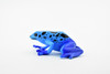 Frog, Blue Poison Dart Frog,  Plastic Toy, Realistic, Rainforest, Figure, Model, Replica, Kids, Educational, Gift,       2"    F4090 B54