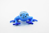 Frog, Blue Poison Dart Frog,  Plastic Toy, Realistic, Rainforest, Figure, Model, Replica, Kids, Educational, Gift,       2"    F4090 B54