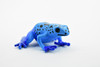 Frog, Blue Poison Dart Frog,  Plastic Toy, Realistic, Rainforest, Figure, Model, Replica, Kids, Educational, Gift,       2"    F4090 B54