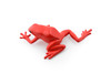 Frog,  Red Strawberry Poison Dart Frog, Plastic Toy, Realistic, Rainforest, Figure, Model, Replica, Kids, Educational, Gift,     3"    F4094 B54