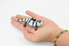 Salamander, Blue and Black, Rubber Amphibian, Educational, Realistic, Hand Painted, Figure, Lifelike Model, Figurine, Replica, Gift,       4"          F419 B9
