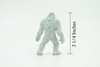 Yeti, Abominable Snowman, Rubber, Hand Painted, Realistic, Figure, Model, Replica, Toy, Kids, Educational, Gift,   2 1/4"   F4235 B376