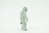 Yeti, Abominable Snowman, Rubber, Hand Painted, Realistic, Figure, Model, Replica, Toy, Kids, Educational, Gift,   2 1/4"   F4235 B376