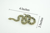 Anaconda, Snake, Very Nice Rubber Reptile, Educational, Realistic Hand Painted, Figure, Lifelike Model, Figurine, Replica, Gift, 4" F430 B364 
