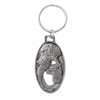 English Setter Head With Pheasant Pewter Keychain, D079KC