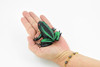 Frog, Black and Green Toad, Rubber Toy, Realistic, Rainforest, Figure, Model, Replica, Kids, Educational, Gift,     3"     F6086 B3