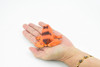 Frog, Orange Frog, Toad, Rubber Toy, Realistic, Rainforest Amphibian, Figure, Model, Replica, Kids, Educational, Gift,     3"