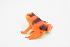 Frog, Orange Frog, Toad, Rubber Toy, Realistic, Rainforest, Figure, Model, Replica, Kids, Educational, Gift,      3"     F6089 B3