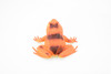 Frog, Orange Frog, Toad, Rubber Toy, Realistic, Rainforest, Figure, Model, Replica, Kids, Educational, Gift,      3"     F6089 B3