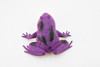 Frog, Purple Toad, Rubber Toy, Realistic, Rainforest, Figure, Model, Replica, Kids, Educational, Gift,      3"     F6090 B3