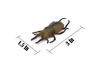 Stag Beetle, Very Nice Rubber Reproduction    2 1/4"     CWG08 B13