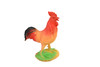 Rooster, Chicken, Red Rooster, Hand Painted, Realistic, Plastic Animal Design, Barn Bird, Educational, Diorama Model, Lifelike, Toy,  4 1/2 Inches. 