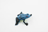 Blue Poison Dart Frog, Arrow Frog, Very Nice Plastic Design, Educational, Diorama, Realistic Figure, Lifelike, Replica, Toy, Kids, Gift,   1 1/2 Inches.     CWG16 B47