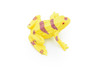 Yellow-banded poison dart frog, Arrow Frog, Very Nice Plastic Design, Educational, Diorama, Realistic Figure, Lifelike, Toy, Kids,  1 1/2 Inches. 