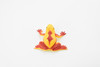 Panamanian golden frog, Poison Dart Fire Frog, Arrow Frog, Very Nice Plastic Design, Educational, Diorama, Realistic Figure, Toy, Kids, Gift,  1 1/2 Inches.  WG20 B47
