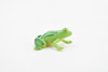 Frog, Green Striped Frog, Plastic Toy, Realistic, Figure, Model, Replica, Kids, Educational, Gift,    1 1/2"    CWG21 B47