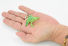 Frog, Green Striped Frog, Plastic Toy, Realistic, Figure, Model, Replica, Kids, Educational, Gift,    1 1/2"    CWG21 B47