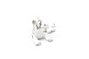 Tiger Cub, White, Realistic Toy Model Plastic Replica Animal, Kids Educational Gift  3"  M069 B642