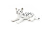 Tiger Cub, White, Realistic Toy Model Plastic Replica Animal, Kids Educational Gift  3"  M069 B642