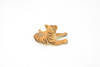 Tiger Cub, Laying Down, Realistic Toy Model Plastic Replica Animal, Kids Educational Gift  2.5"  M140 B627