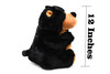 Black Bear, Willie Bear, Sitting, Very Nice Plush Animal   12"  CWG68 BB18