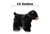 Black Bear, Standing, Realistic Cute Stuffed Animal Plush Toy, Kids Educational Gift  12"  CWG70 BB19