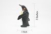 Penguin, Emperor, Movable Parts, Very Nice Plastic Design, Educational, Diorama, Realistic Figure, Lifelike, Replica, Toy, Kids,  3 Inches. 