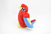 Parrot, Red, Realistic Stuffed Bird Soft Toy Educational Kids Gift Very Nice Plush Animal    9"     G008 B433