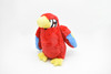 Parrot, Red, Realistic Stuffed Bird Soft Toy Educational Kids Gift Very Nice Plush Animal    9"     G008 B433