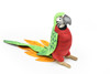 Parrot, Green Wings / Red Body Very Nice Plush Bird   14"    F1231 B86