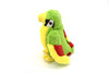 Parrot, Green, Very Nice Plush Animal   9"  G010-B433