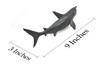 Great White Shark, Hand Painted, Rubber Fish, Realistic Toy Figure, Model, Replica, Kids, Educational, Gift,     9"  