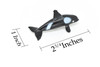 Orca, Killer Whale,  Very Nice Plastic Replica   2 3/4"  -  F601 B35