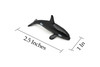 Orca, Killer Whale, Very Nice Plastic Replica   2 1/2"  ~  F0045-B123