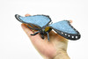 Butterfly, Blue Morpho, Very Nice Rubber Replica    8"   CWG86 B153