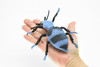 Beetle, Blue and Black, Very Nice Rubber Replica   5" - CWG85 B153