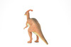 Parasaurolophus Dinosaur, (Duck Billed Dinosaur) RED Museum Quality Plastic Replica  7"  M023-B633