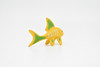 Fish, Coral, Realistic Plastic Yellow Tropical Fish Model, Toy, Kids Educational Gift, Animal, Figure    2 1/2"      CWG135 BB28