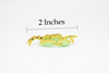 Crab, Golden Ghost Crab, Ocypode convexа, Hand Painted, Realistic, Solid Rubber, Saltwater, Educational Model,  Figure, Lifelike, Diorama Model, Toy, 2 Inches