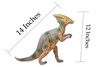 Parasaurolophus, Dinosaur, Figure, Model, Figurine, Educational, Animal, Kids, Gift Toy Large Plastic Replica,      14"        CWG152 BB28  