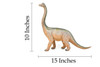 Brachiosaurus, Dinosaur, Figure, Model, Figurine, Educational, Animal, Kids, Gift Toy Plastic Replica,      14"        CWG161 BB37  