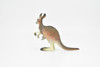 Kangaroo with Joey, Figure, Figurine, Educational, Animal, Kids, Gift, Museum Quality, Model, Plastic Replica, Hand Painted     4 1/2 "    CWG170 BB40