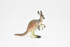 Kangaroo with Joey, Figure, Figurine, Educational, Animal, Kids, Gift, Museum Quality, Model, Plastic Replica, Hand Painted     4 1/2 "    CWG170 BB40