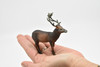 Elk, Wapiti, Hand Painted, Realistic, Very Nice Plastic Design, American Animal,  Educational, Diorama Model, Lifelike, Toy, Gift,    4 Inches. 