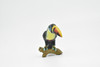 Toucan, Museum Quality, Realistic, Plastic, Bird Design, Educational, Hand Painted, Figure, Lifelike, Model, Figurine, Replica, Gift,       3"        CWG193 BB45