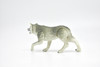 Artic Wolf, White wolf, Museum Quality, Movable Legs, Hand Painted, Realistic, Plastic Animal Design, Educational, Diorama Model, Lifelike, Toy,  4 Inches. 