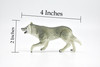 Artic Wolf, White wolf, Museum Quality, Movable Legs, Hand Painted, Realistic, Plastic Animal Design, Educational, Diorama Model, Lifelike, Toy,  4 Inches. 